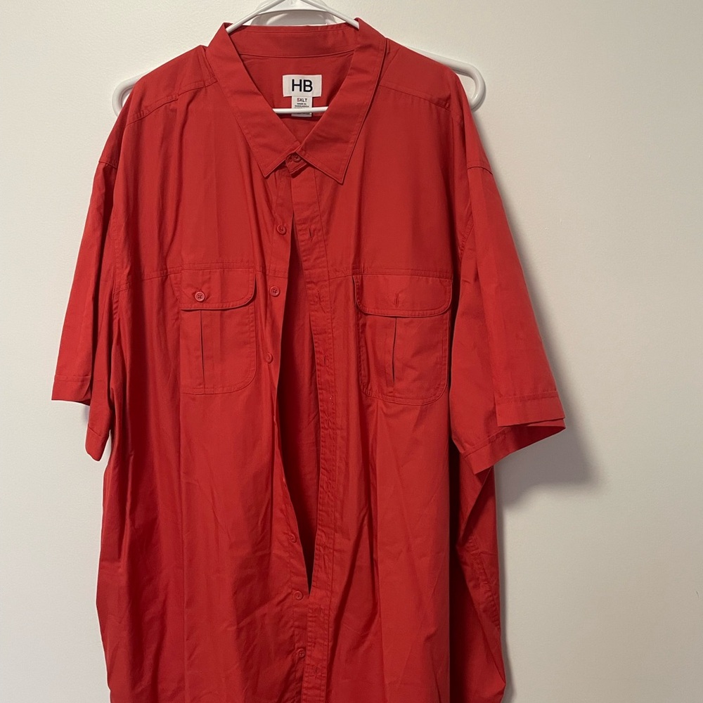 Never Worn HB Coral Short Sleeve Shirt